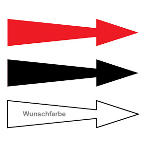 Richtungspfeil rechts links 116 x 25 mm