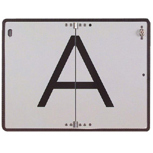 Abfall-Warntafel A Schild, Stahlblech klappbar mit Kantenschutz, 400 x 300 mm, Einzelschild