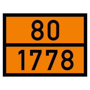 Warntafel 80 1778, orange, 400 x 300 mm