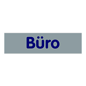 Türhinweisschild "Büro" Kunststoff selbstklebend