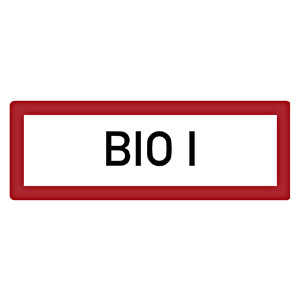 Feuerwehrzeichen BIO I DIN 4066