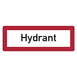 Feuerwehrzeichen Hydrant DIN 4066