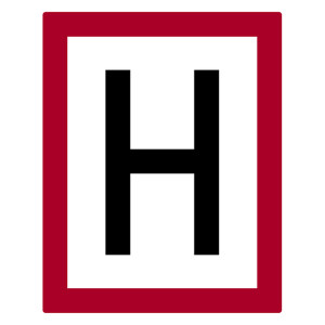 Feuerwehrzeichen H (Hydrant) DIN 4066