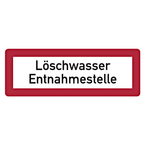 Feuerwehrzeichen Löschwasser Entnahmestelle DIN 4066