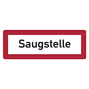 Feuerwehrzeichen Saugstelle DIN 4066