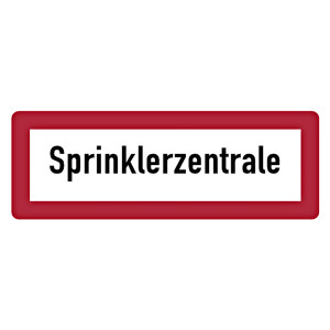 Feuerwehrzeichen Sprinklerzentrale DIN 4066