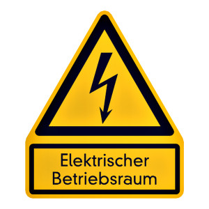 Warnschild "Elektrischer Betriebsraum"