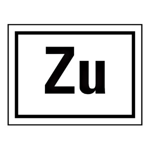 Hinweisschild "Zu" Aufkleber Folie selbstklebend 40 x 30 mm, 30 Stück/Bogen