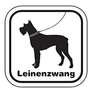 Grundstücksschild "Leinenzwang"