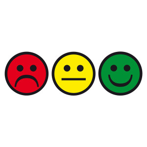 Qualitätsaufkleber Smiley