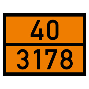 Warntafel 40 3178, orange, 400 x 300 mm