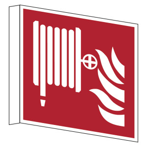 Brandschutzzeichen Fahnenschild Löschschlauch DIN EN ISO 7010 F002