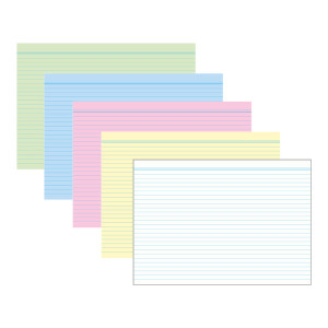 Karteikarten DIN A5 quer liniert 100er Pack