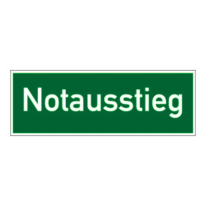 Rettungszeichen Notausstieg