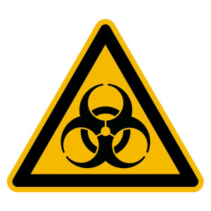 Warnzeichen Warnung vor Biogefährdung DIN EN ISO 7010 W009