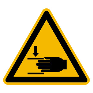 Warnzeichen Warnung vor Handverletzungen DIN EN ISO 7010 W024
