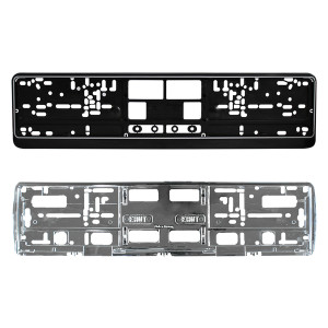 Wandhalterung für Parkplatzreservierungsschilder Kunststoff schwarz oder chrom 520 x 110 mm