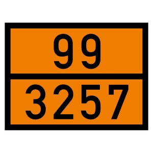 Warntafel 99 3257, orange, 400 x 300 mm