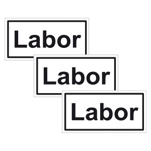 Türhinweisschild "Labor" 3er Pack Folie selbstklebend