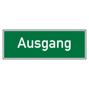 Rettungszeichen Ausgang