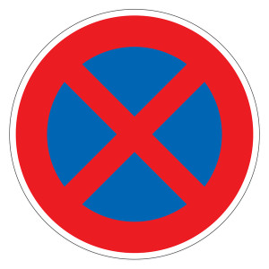Verkehrsschild "Absolutes Halteverbot"