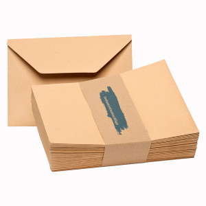 Testamentsumschläge "neutral" C5, braun, nassklebend, ohne Fenster, 50er Pack