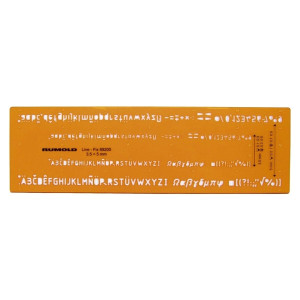 Rumold Schriftschablone - Schrifthöhe 0,35 mm und 0,5 mm