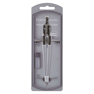 Faber-Castell Schnellverstellzirkel GRIP 2001, Ø 390 mm, 170 mm, silber