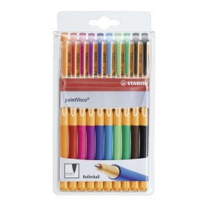 Stabilo® Tintenroller pointVisco® Etui mit 10 Stiften