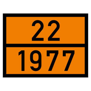 Warntafel 22 1977, orange, 400 x 300 mm