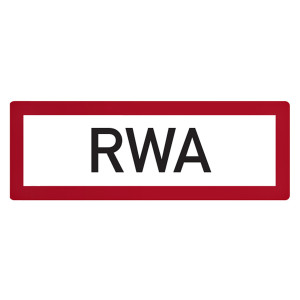Feuerwehrzeichen RWA DIN 4066