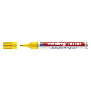 Edding 3000 Permanentmarker - nachfüllbar, 1,5 - 3 mm, gelb