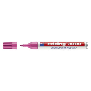 Edding 3000 Permanentmarker - nachfüllbar, 1,5 - 3 mm, rosa