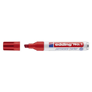 Edding No.1 Permanentmarker - nachfüllbar, 1 - 5 mm, rot