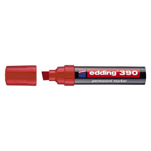 Edding 390 Permanentmarker - nachfüllbar, ca. 4 - 12 mm, rot