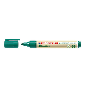 Edding 21 Permanentmarker EcoLine - nachfüllbar, 1,5 - 3 mm, grün