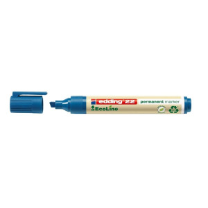 Edding 22 Permanentmarker EcoLine - nachfüllbar, 1 - 5 mm, blau