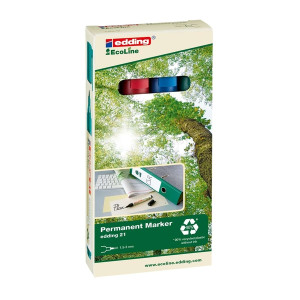 Edding 21 Permanentmarker EcoLine - nachfüllbar, 1,5 - 3 mm, sortiert