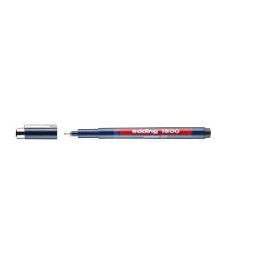 Edding 1800 Faserzeichner profipen - 0,5 mm, schwarz