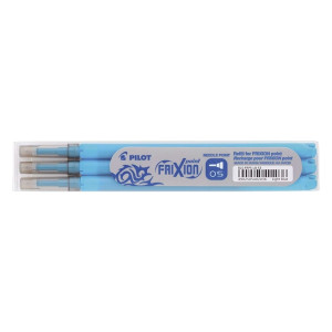 Pilot Tintenrollermine, Frixion 2264, BLS-FRP5-S3, 0,3 mm, hellblau, 3St im Etui