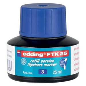 Edding FTK 25 - Nachfülltusche, 25 ml, blau