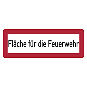 Feuerwehrzeichen Fläche für die Feuerwehr DIN 4066