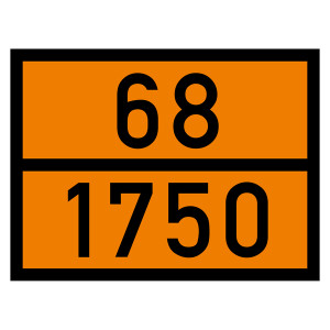 Warntafel 68 1750, orange, 400 x 300 mm