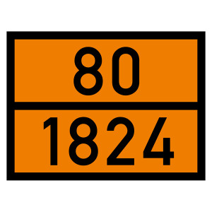 Warntafel 80 1824, orange, 400 x 300 mm