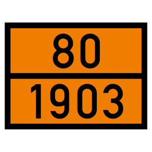 Warntafel 80 1903, orange, 400 x 300 mm