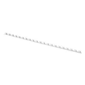 Q-Connect Plastik-Binderücken, 6 mm, für 25 Blatt, weiß, 100 Stück