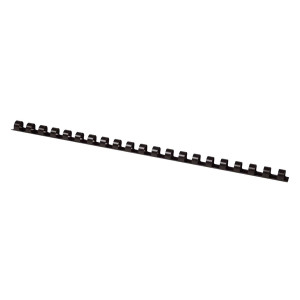 Q-Connect Plastik-Binderücken, 10 mm, für 65 Blatt, schwarz, 100 Stück