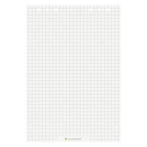 Q-Connect Flipchart-Block, 68 x 99 cm, kariert/blanko, 20 Blatt KF15416