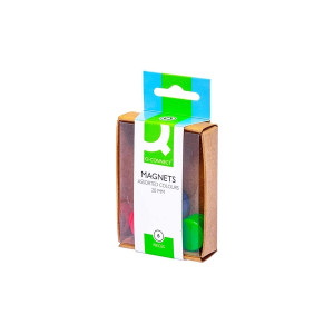 Q-Connect Haftmagnete - Ø 20 mm, sortiert, 6 Stück