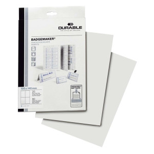 Durable Einsteckschild - 105x148 mm, weiß, 80 Stück